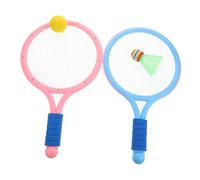 VICASKY 1 Set Tennis Racket Plastic Rackets for Outdoor Sports Includes Racquets Shuttlecock Ball for Family Fun and Parent Interaction