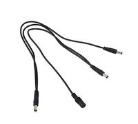 VICASKY 1 to 3 Chain Cable Daisy Chain Cable Multi-interface Connecting Power 3 Effects at The Same Time Black Plastic Copper for Live Sound