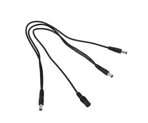 VICASKY 1 to 3 Chain Cable Daisy Chain Cable Multi-interface Connecting Power 3 Effects at The Same Time Black Plastic Copper for Live Sound