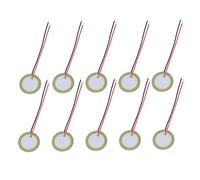 VICASKY 10 Pack 20mm Piezo Discs Buzzer Elements Lead Wires Diaphragm Discs for Acoustic Guitars Low Power Consumpti