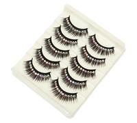 VICASKY 10 Pairs Rhinestone False Eyelashes Dramatic Thick Fake Lashes for Dance Performance Long Reusable Makeup Lashes for Women and Girls