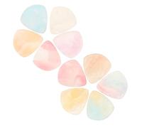 VICASKY 10 Pcs Heart-shaped Resin Guitar Picks with Gradient Colors for Acoustic Electric Bass Guitars Balanced Tone Finger Plectrums for Musicians Expressing Passion and Style
