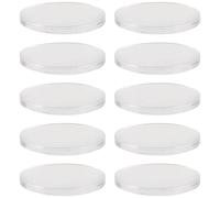 VICASKY 10 Pcs round Silicone Eyelash Extension Pads Glass Grafting Eyelash Pad Easy to Carry for Professionals and Individuals in Make up Room