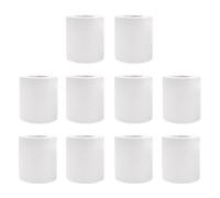 VICASKY 10 Rolls White Toilet Roll 4-Layer Wood Pulp Tissue Paper 100g Small Roll No Pigment No Fibres Left for Hotel and Home Bathroom Use