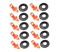 VICASKY 10 Sets Fishing Rod Hook Keepers with Sponge Pad Material Bait Hooks for Sea Fishing Scratch Protection Accessories