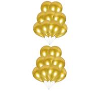 VICASKY 100 pcs Metallic Latex Balloons Gold for Wedding Birthday Party Decorations Large Party Balloons Kit for Engagements and Anniversaries