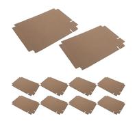 VICASKY 100 Pieces Corrugated Cardboard Terrarium Liner 12.2x8.3 Inch for Reptile Habitat Bedding, Suitable for Bearded Dragon Snake Lizard Gecko Tanks, Easy to Cut Replacement Substrate