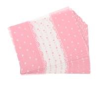 VICASKY 100 Sheets Pink Candy Paper Wraps with Artistic Dot Patterns, Convenient and Easy to Use Paper Wrapping for Candy and Food, for Occasions and Gifting