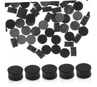 VICASKY 100pcs Acrylic Inlay Dots Fingerboard Markers for Guitar and Ukulele, Black Fretboard Inlay Material for Easy Installation and Accurate Tone Point Positioning