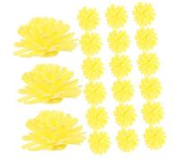 VICASKY 100pcs Artificial Chrysanthemum Flower Diffusers for Essential Oil Aroma Diffuser Sticks Yellow Faux Scented Flowers for Home Decoration Safe Pe Foam Material for Fragrance