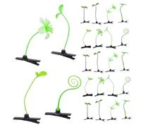 VICASKY 100pcs Bean Sprout Hair Clips with High Simulation Grass Barrette for Cosplay Party Headwear Secure Hold Funny Plant Hairpins for School Home DIY Accessories
