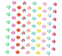 VICASKY 100pcs Candy Color Small Flower Hair Clips for Hair Grip Non-slip Comfortable Stylish Random Color