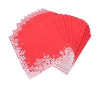 VICASKY 100pcs Christmas Napkins Red Snowflake Disposable Tissues for Holiday Parties Festive Table Decor and Quick Cleanup for Winter Gatherings
