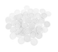 VICASKY 100pcs Disposable Lash Glue Holder Flower-shaped Palette with Stable Design for Eyelash Extension Adhesive Spill Prevention Bulk Pack for Professional Grafting Tools