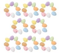 VICASKY 100PCS Easter Mini Eggs Decorations, Artificial Speckled Eggs Pastel Basket Fillers Spring Party Favors for Easter Party Baskets Tables & DIY Projects Decor