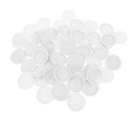 VICASKY 100pcs Eyelash Glue Holder Tray Flower Shape Lash Adhesive Palette for False Lash Extensions Eyelash Glue Container for Precise Application and Use