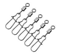 VICASKY 100pcs Fishing Hook Connector High Strength Rolling Swivel Tackle with Flexible Rotation for Enhanced Angling Performance for Various Fishing Needs