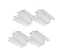 VICASKY 100Pcs Makeup Protective Covers Pe Plastic Net Sleeves for Makeup Brushes White Breathable Design for Travel and Daily Use