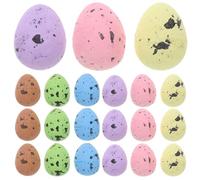 VICASKY 100pcs Mini Easter Eggs: Pastel Foam Speckled - Tiny Artificial Bird for Spring Vase Filler, DIY Crafts, Basket Fillers, Wreath Decor & Party Favors