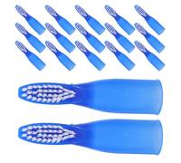 VICASKY 100pcs Mini Head Finger Toothbrush Bulk Pack for Oral Care in Correctional Facilities Ergonomic Grip Portable Manual Bristle Brush for Prison Hospital Hygiene
