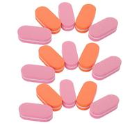 VICASKY 100PCS Mini Nail Buffing Blocks Double-Sided Sponge Files Disposable Manicure Tools for Acrylic and Natural Nails Hygiene Portable Orange Pink