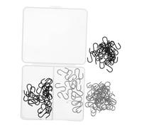 VICASKY 100pcs Mini Stainless Steel S Hooks Metal Hangers for Hanging Ornaments and Keychains Strong Load Bearing Sleek Polished Finish Easy Installation and Versatile Organization Hooks