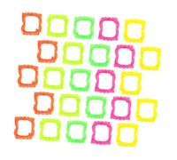 VICASKY 100pcs Mixed Color Halloween Vampire Fangs Plastic Fake Teeth for Costume Cosplay Party Props Spooky Dress Up Decorations for Family and Group Roleplay