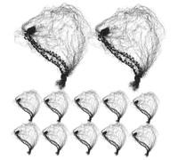 VICASKY 100pcs Nylon Invisible Hairnets Ultra-fine Mesh Hair Bun Net Elastic Mesh Wig Nets for Women Men Boys and Girls