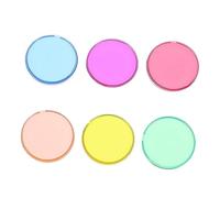 VICASKY 100Pcs Plastic Round Chips Bright Colored Counting Discs Educational Math Learning Tools for Early Cognitive Development and Basic Addition Subtraction Practice