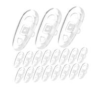 VICASKY 100pcs Push-in Soft Silicone Nose Pads for Eyeglasses and Sunglasses Anti-Slip Nose Bridge Cushions Easy to Install Compatible with Various Frames for Secure Comfortable Wear