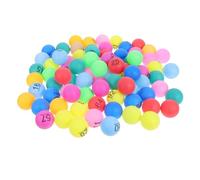 VICASKY 100pcs Raffle Balls Colorful Seamless Plastic Bingo Balls for Indoor Outdoor Games for Carnival DIY Activities