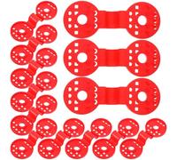 VICASKY 100pcs Red Sunshade Net Clips Heavy Duty Plastic Shade Cloth Clamps UV Resistant for Garden Patio Awning Mesh Fabric Fixing, Windproof Net Retaining Clips for Outdoor Sunshade Use