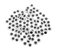 VICASKY 100pcs Self Adhesive Googly Eyes Movable Plastic Craft Eyes for DIY Dolls Stuffed Animals for Crochet Projects Durable Vibrant Crafting Accessory