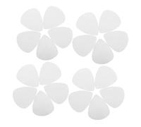 VICASKY 100pcs Shredding Guitar Pick Smooth Edge Guitar Pick Thumb Plectrum Stainless Steel Flatpick Blank Bass Steel Plectrum Bass Silver