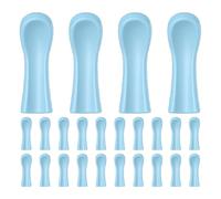 VICASKY 100pcs Silicone Ear Spoon Tip Sleeve Replacement Ear Wax Removal Accessories Reusable Cleaner Covers for Removal