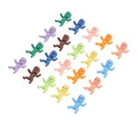 VICASKY 100pcs Tiny Figures for Shower Favors Multi-colored Mini Plastic Boy Girl for DIY Craft Embellishments King Cake Figurines and Party Bag Fillers and Lightweight Miniatures for