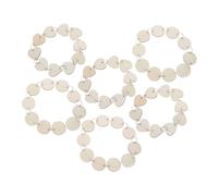 VICASKY 100pcs Wooden Craft Slices Natural Round and Heart-Shaped Blank Wood Tags with Pre-drilled Multipurpose DIY Ornaments for Wedding Decor Home Crafting and Wood Burning Projects