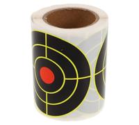 VICASKY 100pcs Yellow Self-adhesive Shooting Target Stickers for Archery Practice, Lightweight Splatter Paper Targets for Indoor Evaluation and Training