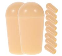 VICASKY 10pcs 3-way Electric Guitar Toggle Tips Replacement Caps Plastic Inner Thread 3.5mm No Burr Yellow Guitar Parts for Guitarists