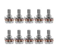 VICASKY 10pcs A250k Guitar Potentiometer for Electric Guitar Volume Audio Taper Pot Shaft Hardware Bass Replacement
