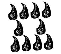 VICASKY 10pcs Acoustic Guitar Pickguard Protective Scratch Plate Stylish Design for Everyday Use Easy Installation for Folk Guitars Butterfly Pattern
