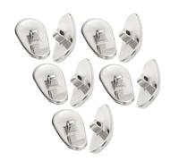 VICASKY 10pcs Anti Slip Nose Pads Ceramic for Plastic Frame Glasses | Curved Bridge Fit, Less Nose Pressure, Height Adjustment, for Reading and Work