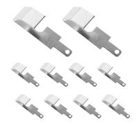 VICASKY 10pcs Battery Spring Contact Plates Negative to Positive Conversion High Conductivity Metal Battery Contacts for Remote Controls Chargers and Electronic Devices Replacement Pads