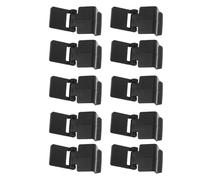 VICASKY 10pcs Black Abs Reptile Tank Lock Clips with Low Profile Appearance and Wide Compatibility for Glass Tank and Fish Lid Security in Terrariums