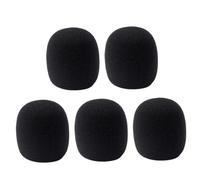 VICASKY 10pcs Black Microphone Cover Mic Shield Accessories Microphone Filter for Recording Vocals in Studio Use