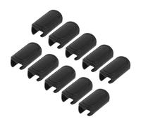 VICASKY 10pcs Black Plastic Bike Brake Cable Clips, Bicycle Shifter Wire Housing Fasteners, Mountain Bike Cable Guide Clamps for Cycling Brake and Gear Line Management