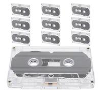VICASKY 10pcs Blank Cassette Tapes 30 Minute Capacity Double-sided Recordable Plastic Audio Tapes with Stable Performance for Personal Journals and Educational Use