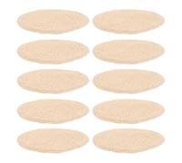 VICASKY 10pcs Brooder Pad Nesting Pads Warmth and Comfort Soft Polyester Material 13.5cm/5.3 Inch for Nesting and Hatching Phase Suitable for Parrot and Small Animal