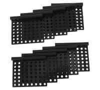 VICASKY 10pcs Calm Surface Water Diffuser Fish Tank Water Filter Baffle Versatile Replacement Flow Reduction Solid Plastic Black for Reducing Strong Currents in Tropical Fish and Aquatic