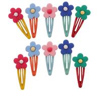 VICASKY 10pcs Cartoon Flower Hairpins for Durable Barrettes Hair Accessories for Sweet Hair Clips for Dance Cosplay Christmas Stage Performance Non Fading Design